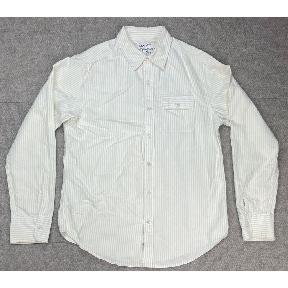 Levi's Men's Vintage Striped Button Up Long Sleeve Shirt Size Large